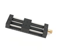 Etapa de guía de aluminio industrial con mecanismo deslizante manual y mesa deslizante de aluminio de ajuste fino para ingeniería mecánica