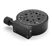 Etapa de rotación manual, plataforma deslizante giratoria de 100 mm, placa de indexación de precisión, capacidad de carga de 15 kg para maquinaria de producción