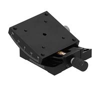 Etapa lineal Gearwell, plataforma manual de goniómetro, etapa de de milano de gusano de turbina HXV A60 60x60 mm, para posicionamiento de precisión