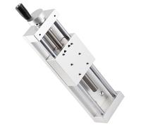 Etapa lineal manual de 80 x 80 mm, mesa deslizante transversal de aleación de aluminio con recorrido de 100 mm, alimentación por tornillo de avance para posicionamiento CNC y (Carrera 150 mm)