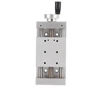Etapa lineal manual de 80 x 80 mm, mesa deslizante transversal de aleación de aluminio con recorrido de 100 mm, alimentación por tornillo de avance para posicionamiento CNC y (Carrera 50mm)