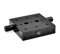 Etapa lineal manual de eje X, mesa deslizante de desplazamiento de precisión micrométrica, rodamiento deslizante de cola de milano, con rodillo de cruce de afinación fina, para experimento óptico B