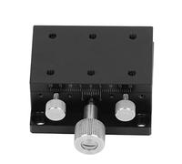 Etapa lineal X, mesa deslizante manual de precisión con control de rotación por engranaje y escala, estructura de guía en de milano para instrumentos de medición, microscopios (60X40mm)