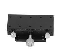 Etapa lineal X, mesa deslizante manual de precisión con control de rotación por engranaje y escala, estructura de guía en de milano para instrumentos de medición, microscopios (90X40mm)