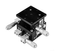 Etapa linear manual de XYZ 60X60m m, plataforma deslizante de 3 ejes con la resolución de 0.01m m para el negro óptico del laboratorio que sintoniza