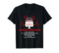 Etapas de piratería ética Analista de Seguridad cibernética Humor Camiseta