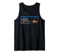 Etapas de piratería ética Analista de Seguridad cibernética Humor Camiseta sin Mangas