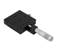 Etapas lineales X, micrómetro SEMX80-AC Ajuste manual de precisión de rodillo transversal Etapas lineales de precisión 80 * 80 mm Maquinaria de producción, equipos de prueba, desplazamiento de ajuste