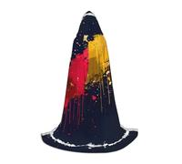 ETASUIOL Capa con capucha con estampado de bandera de Venezuela para Halloween, disfraz de mago vampiro de la parca, estilo renacentista