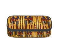 ETASUIOL Estuche para lápices con impresión de la serie Ancient Egypt Tribe Series, estuche grande para lápices, multiuso, organizador de tela Oxford, Black, Talla única, Funda para llave
