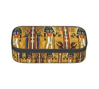 ETASUIOL Estuche para lápices con impresión de la serie Ancient Egypt Tribe Series, estuche grande para lápices, multiuso, organizador de tela Oxford, Black, Talla única, Funda para llave