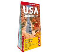 États-Unis d'Amérique. Sud Ouest 1/1.350.000 (carte grand format laminée). USA Southwest (Carte Laminée Routière et Tour)