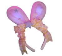 ETAWDE Diademas LED con lazo, disfraz de Halloween, diadema de orejas de animales, para fiesta, cosplay, mujeres y niñas