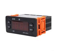ETC-974 - Regulador de temperatura digital con carril, termostato para calefacción y refrigeración, 2 sensores, -50 °C a 110 °C, CC 12 V/24 V CA, 110 V/220 V, para frigorífico, invernadero e industria