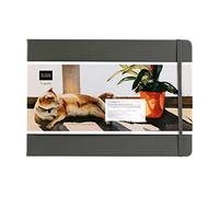 Etchr Perfect Sketchbook - Cuaderno de bocetos A4 horizontal, prensado en frío, 100 % algodón, tapa dura, 8.3 x 11.7 pulgadas, con 44 páginas