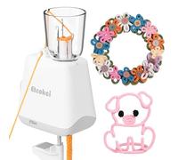 Etcokei Máquina de tejer automática i-Cord, herramienta eléctrica para hacer iCord, máquina de ganchillo i-Cord Knitter, tejer hilos a i-Cords de manera eficiente, tejedora de hilo manos libres para