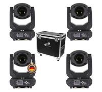 ETEC Foco LED Moving Head E200 con caja de avión, juego de DJ Club Disco 200 W de alta potencia 2 en 1 efecto foco prisma