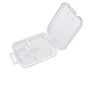eTECH colección plástico Transparente Funda para Tarjetas de Memoria SD/SDHC/SDXC/MicroSD/MicroSDHC/microSDXC SanDisk/Kingston/Transcend/Samsung Tarjeta de Memoria 25Pack