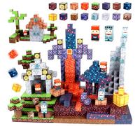 Eteiylt 150 Piezas Cubos Magnéticos, Construcciones Magnéticas Bloques, Bloques de Construcción Magnéticos, Construcción de Cubos Magnéticos, Juguetes Creativos para Niños y Niñas Partir de 3 Años