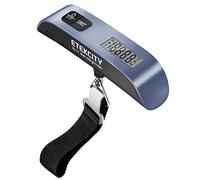 Etekcity Báscula de equipaje digital para colgar, portátil, para viajes, con pintura de goma, sensor de temperatura, 110 libras y batería incluida