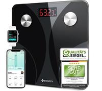 Etekcity Báscula de grasa corporal: precisión de hasta 0,05 kg | Libra personas con planes de nutrición y entrenamiento personalizados gratuitos, básculas corporales con grasa corporal y
