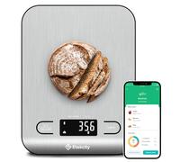 Etekcity Food Nutrition - Báscula de cocina, gramos digitales y onzas para bajar de peso, hornear, cocinar, keto y preparación de comidas, acero inoxidable 304 grande