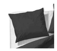 etérea Mako-Satin Funda nórdica 2 Stk 40x80 cm Kissenbezug Ultra Uni Negro | 100% algodón satén Mako · sedoso liso · Cremallera · Lavable a 60 °C · Apto para secadora · Fabricado en Verde by OEKO-TEX