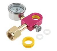 ETERMETA CGA320 Adaptador de recambio de CO2 con manómetro, adaptador de carbonatador de soda de conexión rápida, compatible con cilindros de soda DUO, Terra y Art (rosa/tanques de CO2 estándar)