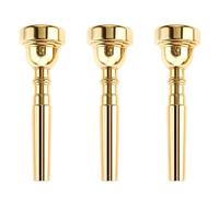 ETERMETA Juego de 3 boquillas para trompeta 7C, 5C, 3C, compatible con Yamaha Bach Conn King estándar para principiantes y jugadores profesionales, color dorado