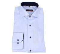 Eterna Hombre Camisa Manga Larga Businesshemd Modern Fit Azul Liso 8819 X15V 10