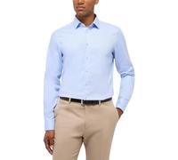 ETERNA Hombre Textured Shirt Slim FIT 1/1 Light Blue 42_H_1/1
