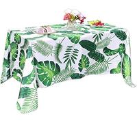 Eternal Beauty Mantel de 132 x 178 cm, diseño de hoja de palmera para interiores y exteriores, a prueba de salpicaduras, para patio, jardín, fiesta y barbacoa (52 x 70 pulgadas)