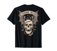 Eternal Decay Skull Gothic Vintage Streetwear (ON Back) Camiseta