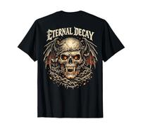 Eternal Decay Skull Gothic Vintage Streetwear (ON Back) Camiseta