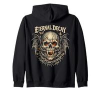 Eternal Decay Skull Gothic Vintage Streetwear (ON Back) Sudadera con Capucha