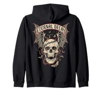 Eternal Decay Skull Gothic Vintage Streetwear (ON Back) Sudadera con Capucha