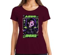 Eternal Desire Manga Vampir E-Girl Japan Y2K - Camiseta para mujer, granate, 3XL