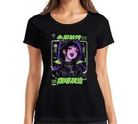 Eternal Desire Manga Vampir E-Girl Japan Y2K - Camiseta para mujer, Negro , S