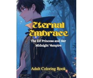 Eternal Embrace: The Elf Princess and Her Midnight Vampire: Adult Coloring Book
