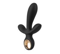 Eternal Inflatable Triple Vibrador Black/Gold 18,9 cm