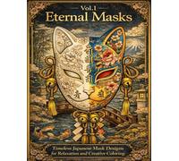 Eternal Masks Vol.1: Japanese Noh, Oni & Kitsune Mask Designs - 100 Intricate Coloring Pages for Adults