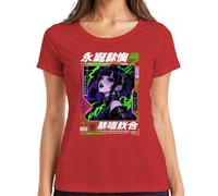 Eternal Prisoner Bound by Silence Japan Y2K - Camiseta para mujer, rojo, XL
