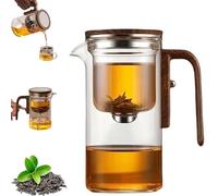 Eternititea Magic Pot, Tea Pot with Infuser, Glass Teapot with Strainer, Magnetic Tea Pot, Magnetic Tea Pot, Magnetic Tea Pot with Handle for Home, Office and Gifting (520ml)