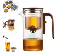 Eternititea Magic Pot, Tea Pot with Infuser, Magnetic Filtration Pot with Handle, Glass Teapot with Strainer for Loose Tea, Steeping Teapot for Home, Office & Gifting (720ml)