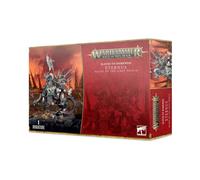 Warhammer Age of Sigmar Games Workshop Slaves to Darkness: Eternus Blade Of The First Prince/Chaos Lord on Daemonic Mount, negro