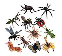 Eterspr 12 Piezas Figuras de Insectos de Insectos, Insectos Realistas, Modelo Insecto de Plástico, para Educar a Los Niños Sobre Los Insectos