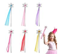 Eterspr 6 varitas mágicas de princesa, Halloween, princesa, varita mágica, estrella de Halloween, para juegos de rol de Halloween, fiestas temáticas de cumpleaños
