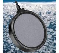 Eterspr Piedra de Aire para Estanques, Burbujeador para Acuarios, Disco de Piedra de Aire Grande, se Puede Conectar una Manguera de 4 mm, para Estanques, Acuarios y Peceras(13 cm de Diámetro)