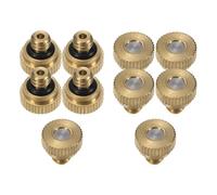 ETERXITY 10-Pack Brass isting Nozzle, 0.004" 0.1mm Orifice 10/24 UNC O-Ring Replacement ister Nozzles Plug ister Heads for Garden Patio Outdoor Cooling System Low-Pressure Atomizing