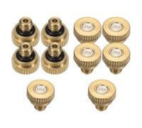 ETERXITY 10-Pack Brass isting Nozzle, 0.008" 0.2mm Orifice 10/24 UNC O-Ring Replacement ister Nozzles Plug ister Heads for Garden Patio Outdoor Cooling System Low-Pressure Atomizing